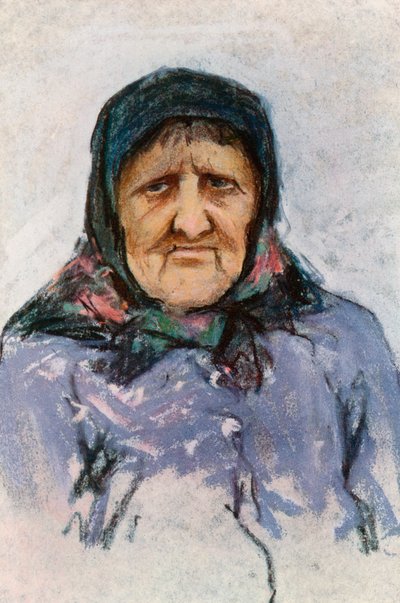 Étude d&39;une femme doukhobor - Harold Copping